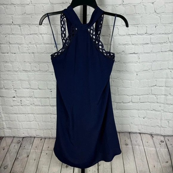 Lulus Dresses & Skirts - Lulu’s Any Sway, Shape, or Form Navy Blue Lace Halter Dress Size Small